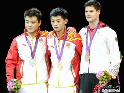 倫敦奧運會中國軍團第18金：張繼科4-1勝王皓奪奧運冠軍完成大滿貫
